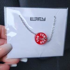 Carnival Cruise Line EFFY Red Barrel Charm & Necklace| COLLECTIBLE BARREL NEW